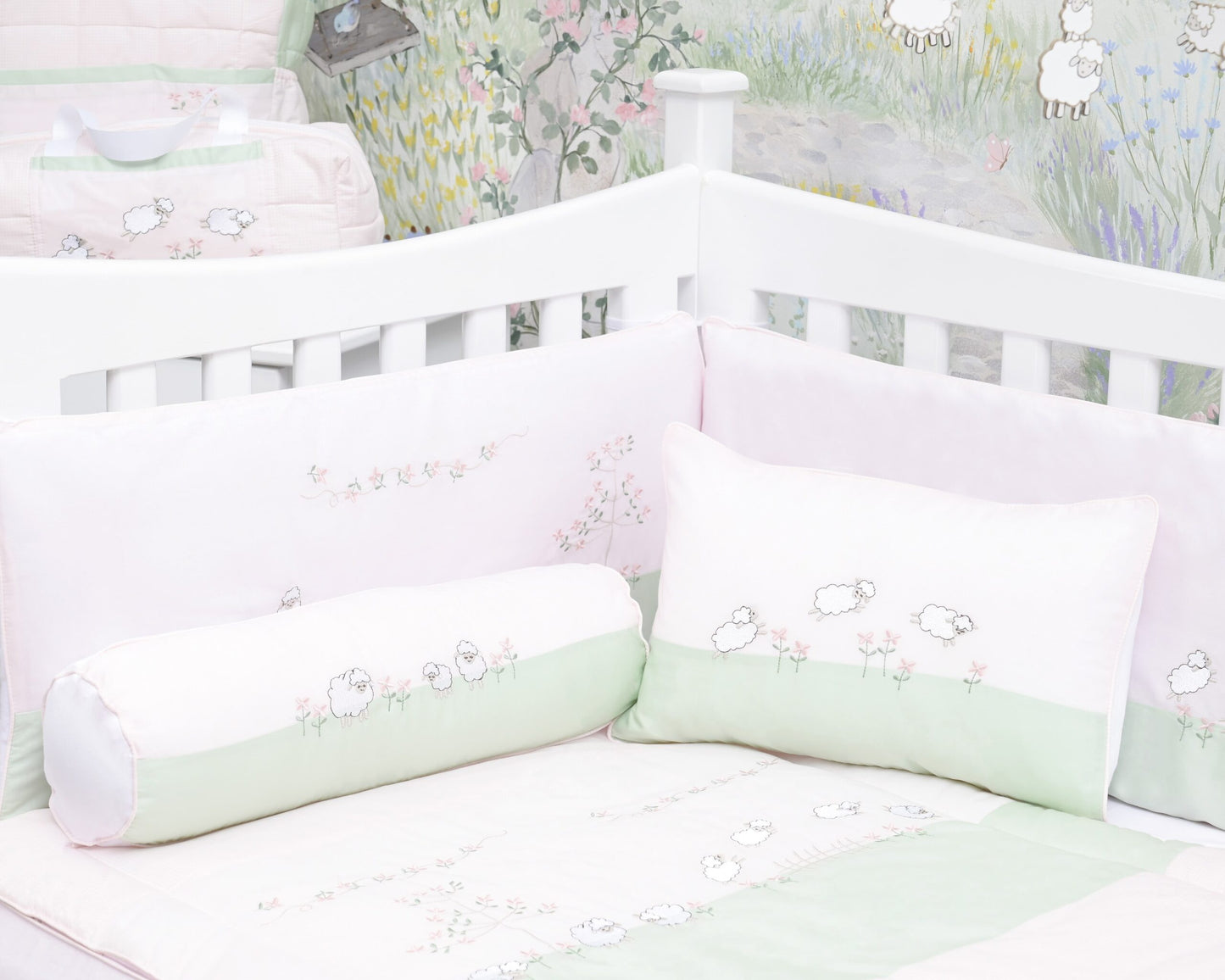 Lambs in Meadow Rectangular Pillowcase