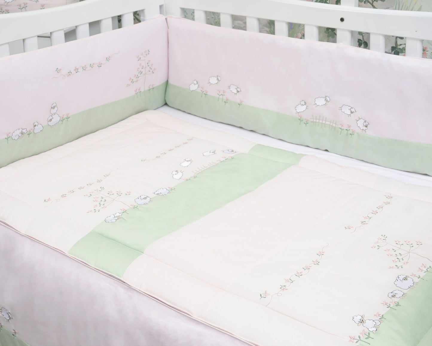 Lambs in Meadow Comforter