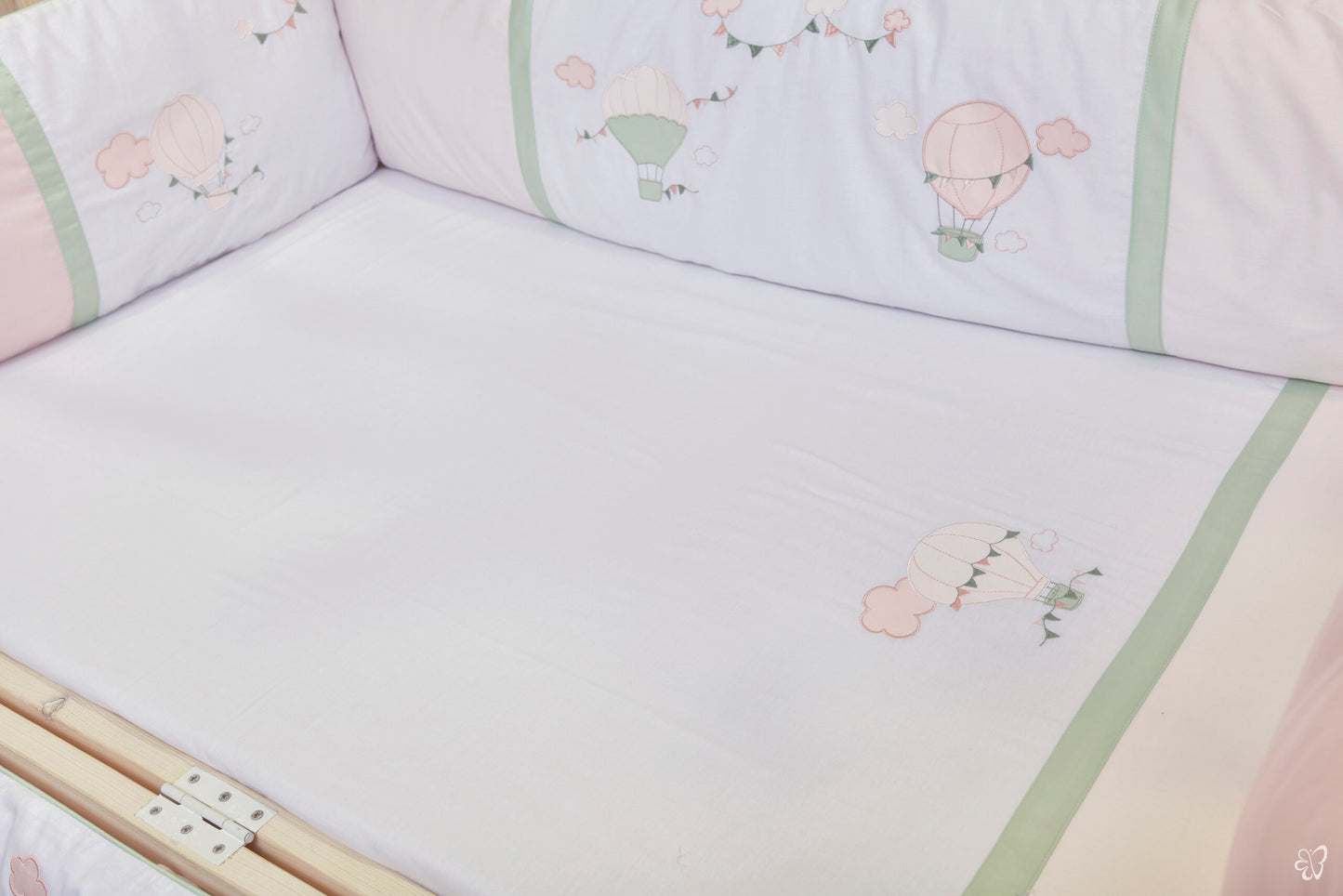 Windy Pink Cot Sheet