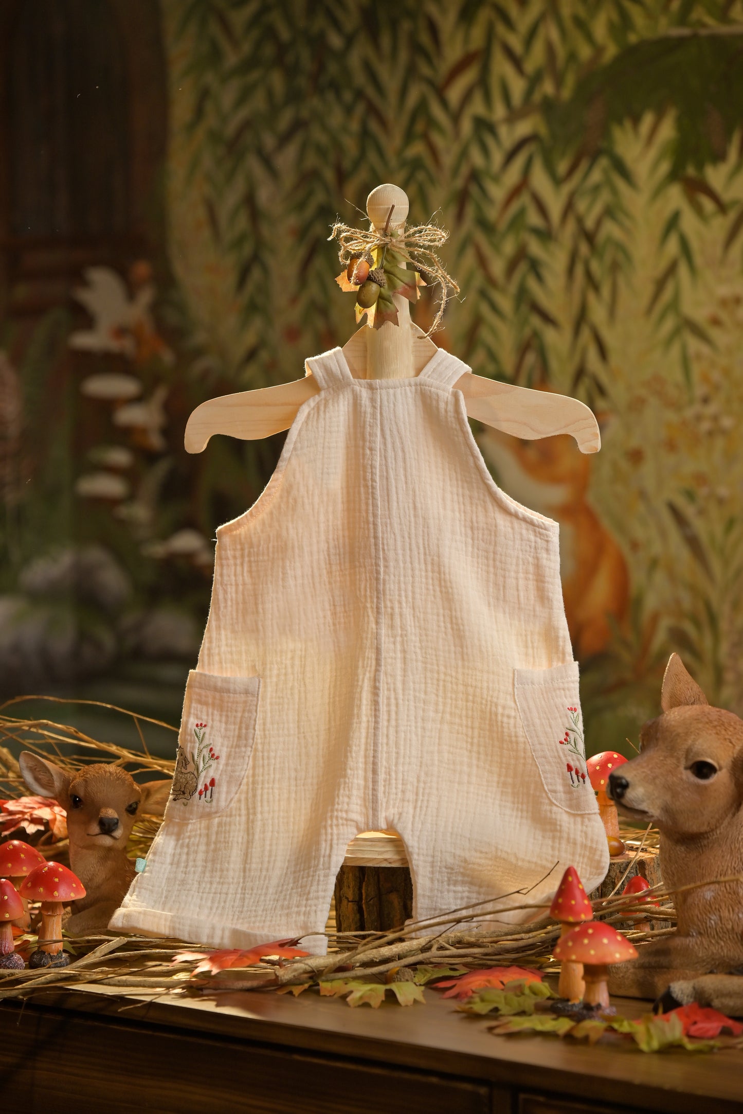 Bamboo Cotton - Woodland Wanderer Boys Sleeveless Romper Set