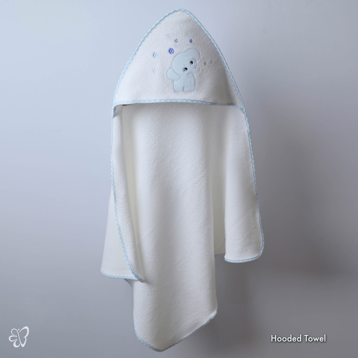 Jumbo Babies Blue Hooded Towel