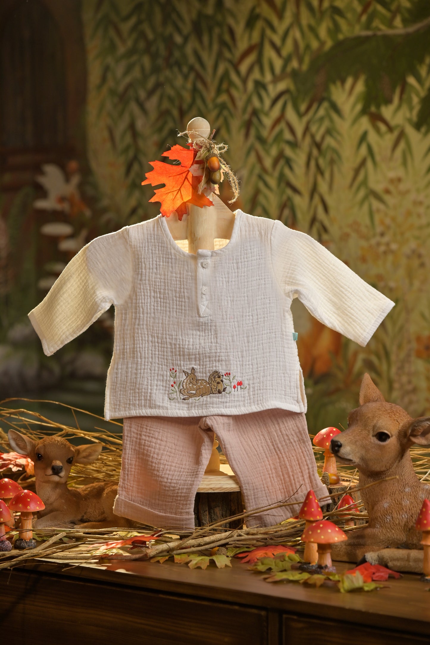 Bamboo Cotton - Forest Flicker Boys Top and Pants Set