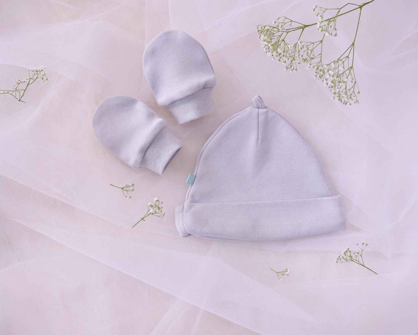 Gray Beanies & Mittens