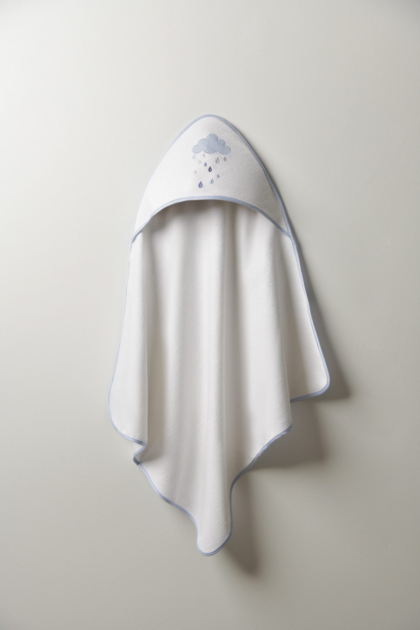 Rainy Blue Hooded Towel