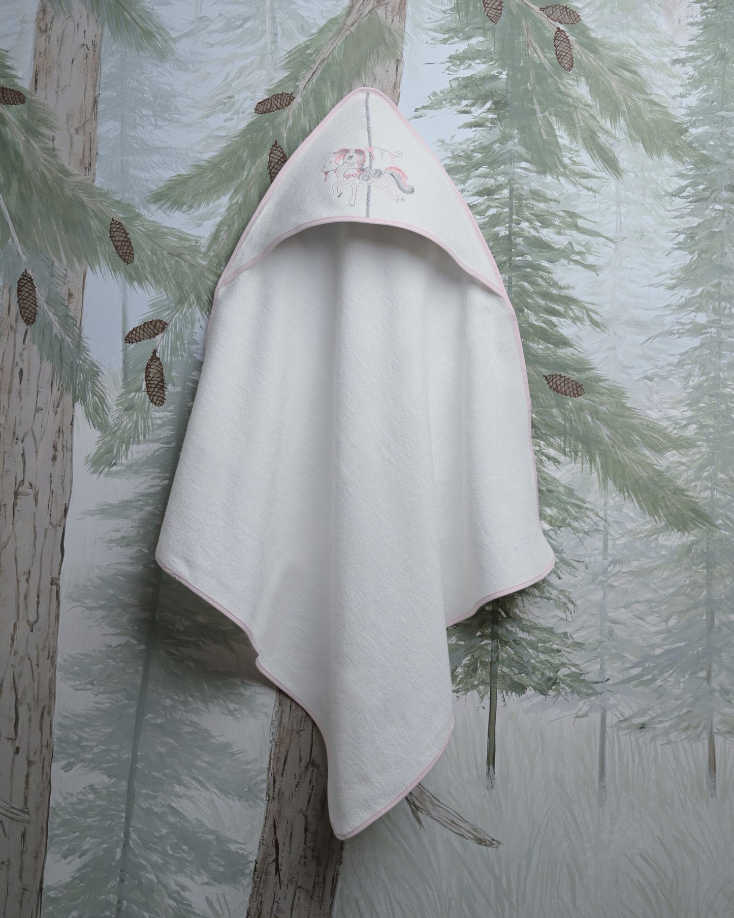 Merry Go Round Hooded Towel – Girl