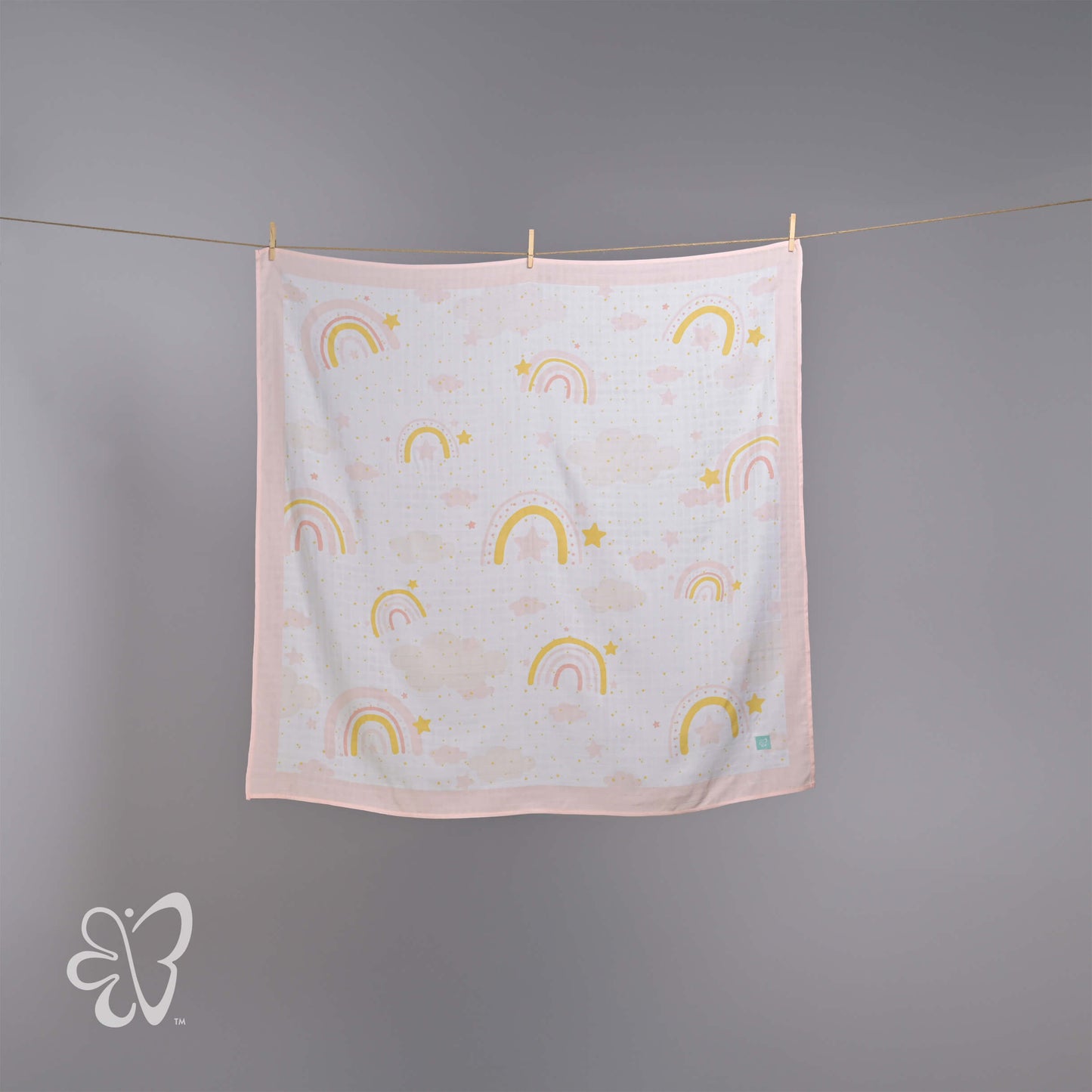Swaddle Wrap – Rainbow Pink