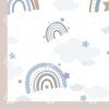 Swaddle Wrap – Rainbow Blue
