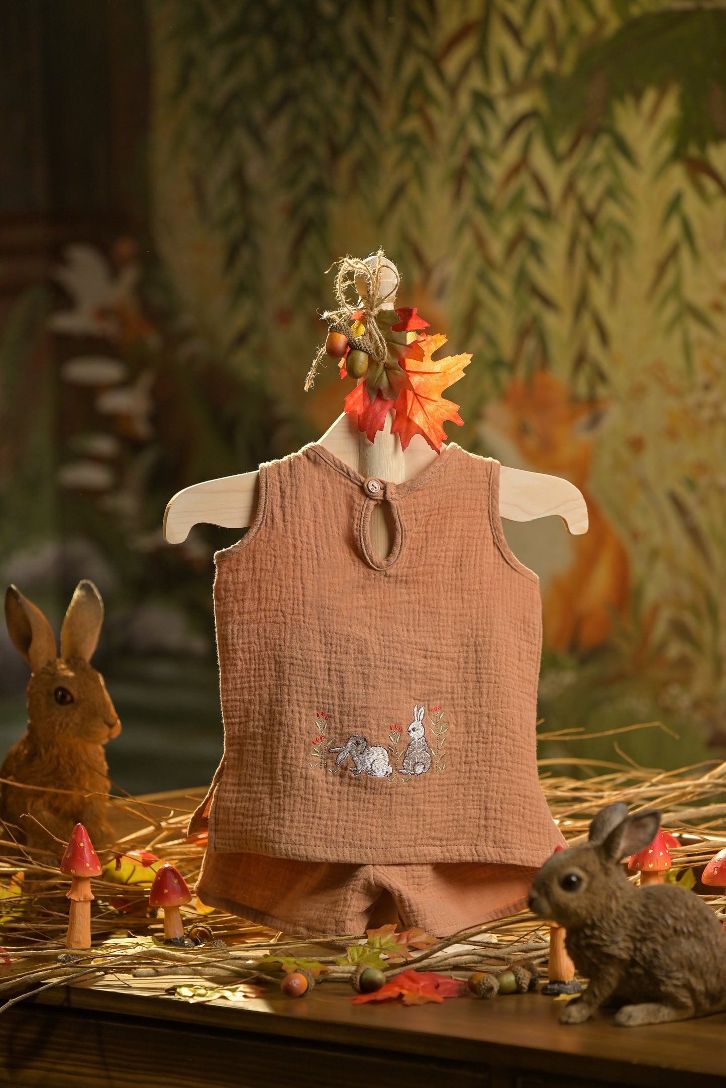 Bamboo Cotton - Mystic Trail Boys Sleeveless Top and Shorts Set