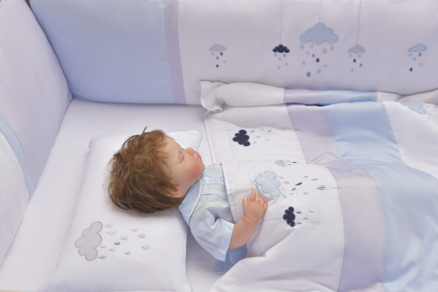Rainy Blue Swaddle