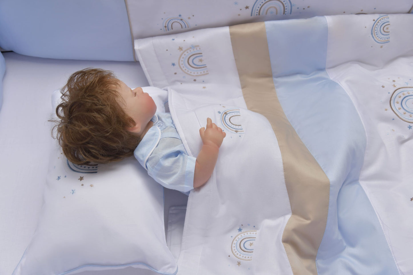 Rainbow Blue Swaddle