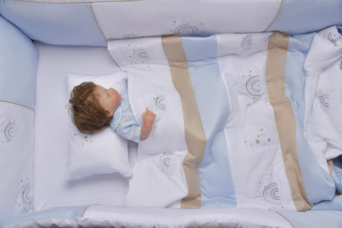 Rainbow Blue Swaddle