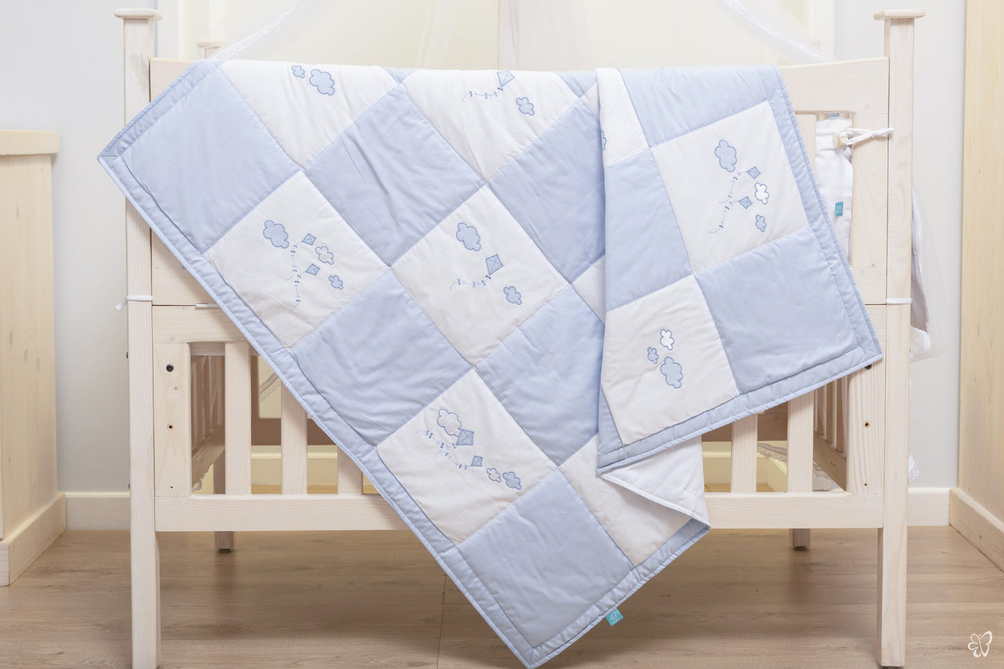 Cloudy Blue Swaddle