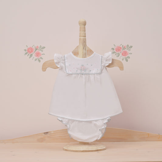 New Born Girl Suit White