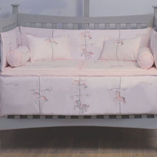 Merry Go Round Pink Full Bedding Set