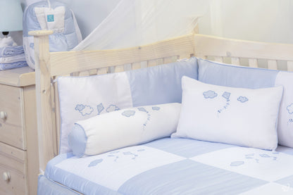 Cloudy Blue Bolster Pillowcase