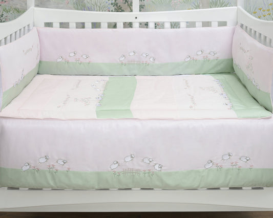 Lambs in Meadow Bumper Set