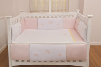 Rainbow Pink Bumpers 4Pcs Cover Set