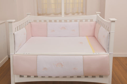 Rainbow Pink Bumpers 4Pcs Cover Set