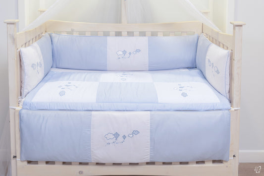 Cloudy Blue Bumper Set