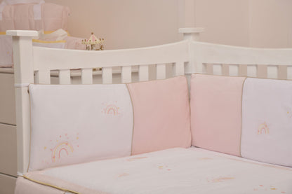 Rainbow Pink Bumpers 4Pcs Cover Set