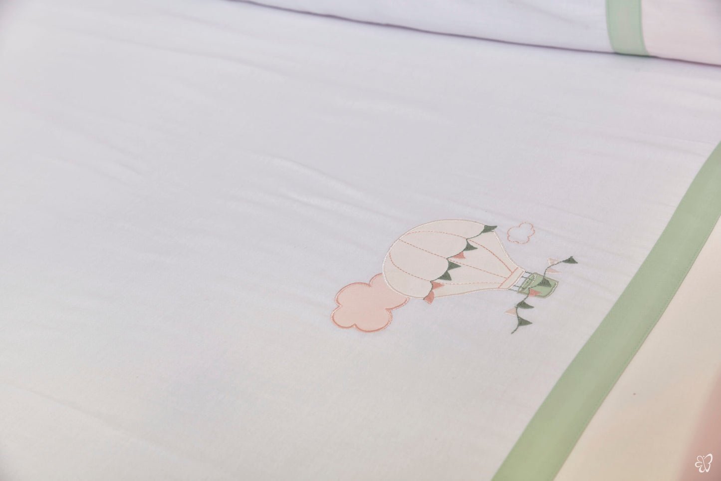 Windy Pink Cot Sheet