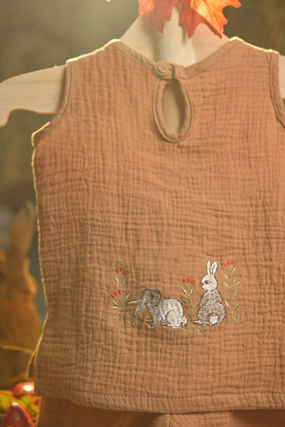 Bamboo Cotton - Mystic Trail Boys Sleeveless Top and Shorts Set