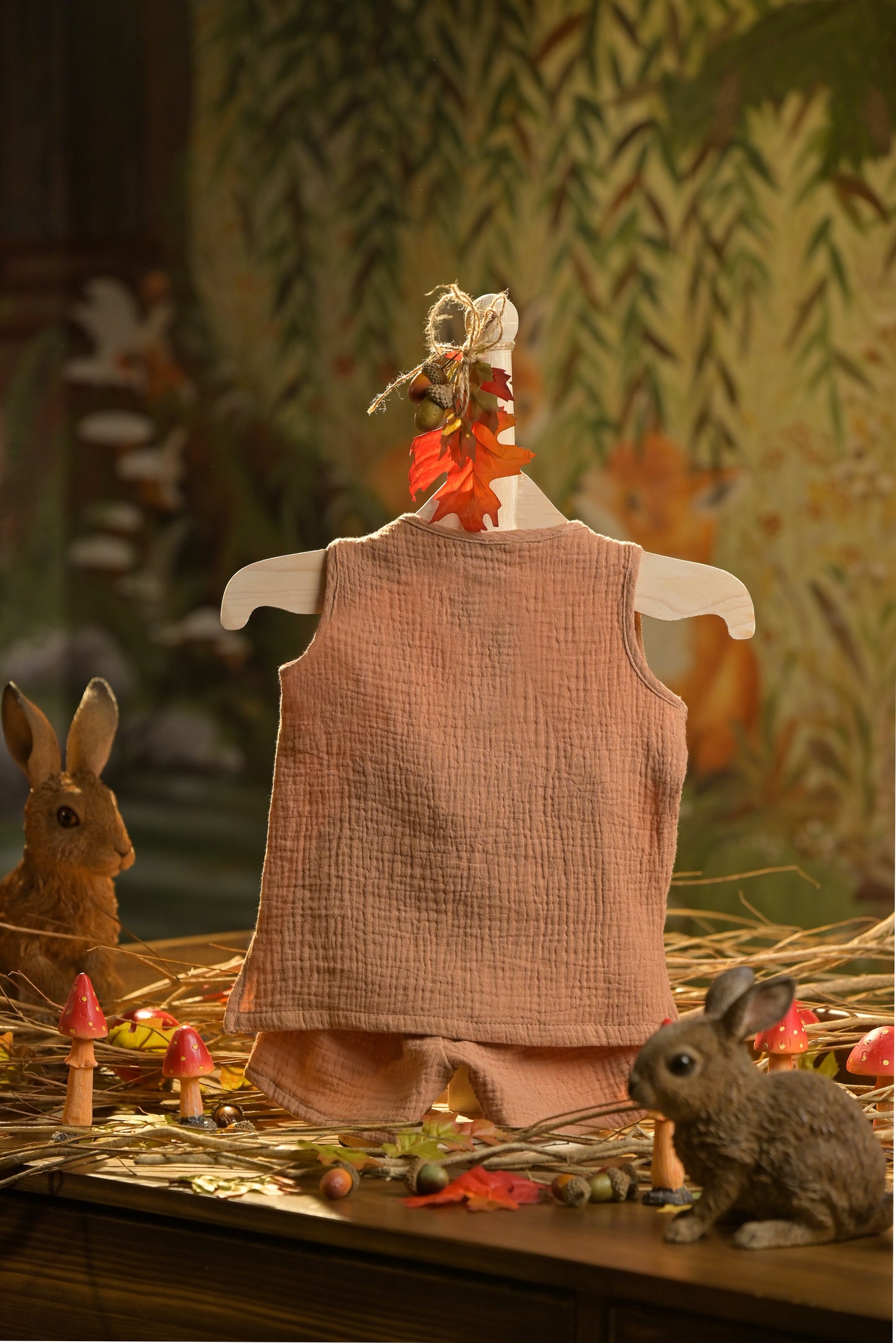 Bamboo Cotton - Mystic Trail Boys Sleeveless Top and Shorts Set