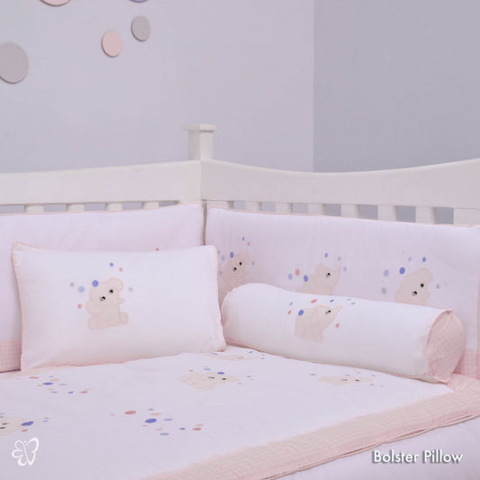 Jumbo Babies Pink Bolster Pillowcase