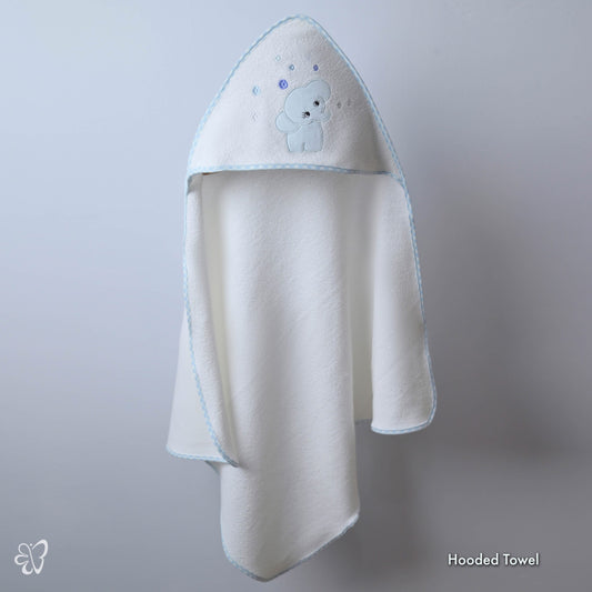 Jumbo Babies Blue Hooded Towel
