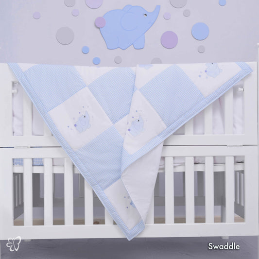 Jumbo Babies Blue Swaddle