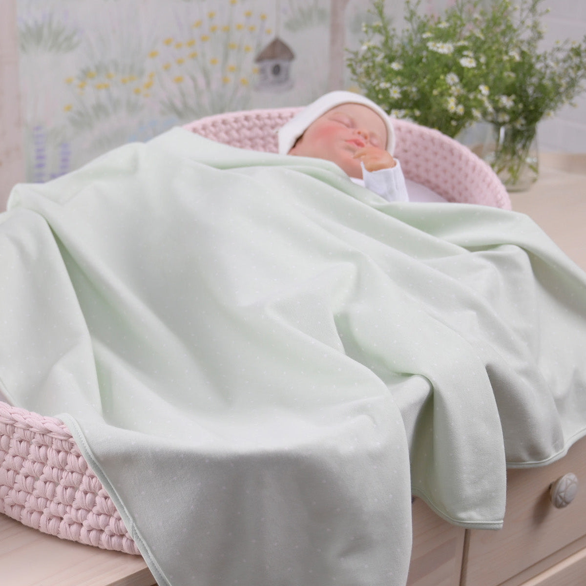 Knitted Receiving Blanket for Kids