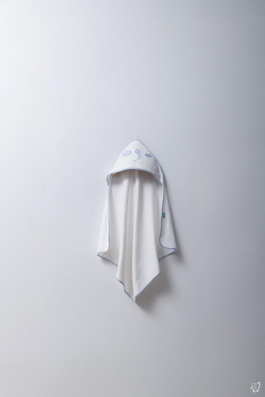 Cloudy Blue Hooded Towel