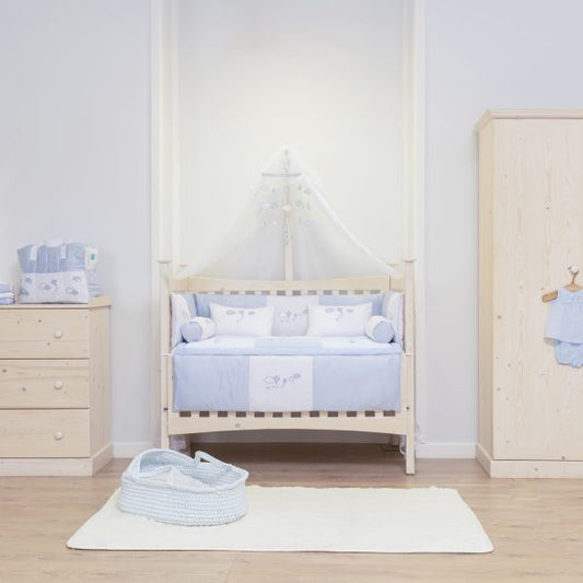 Cloudy Blue Full Bedding Set