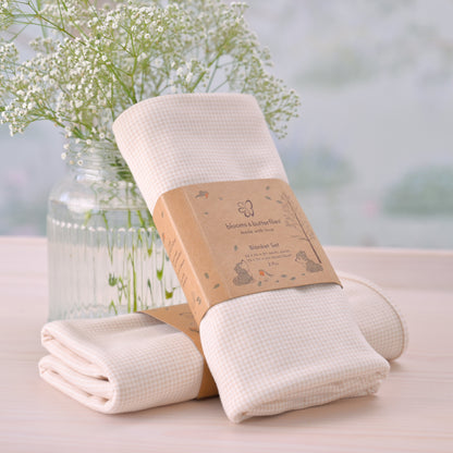 Knitted Receiving Blanket - Moon Light