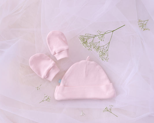 Pink Beanies & Mittens