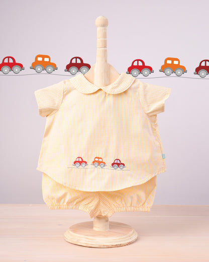 Vehicle - Road Rider Newborn Boy Shirt and Shorts Set