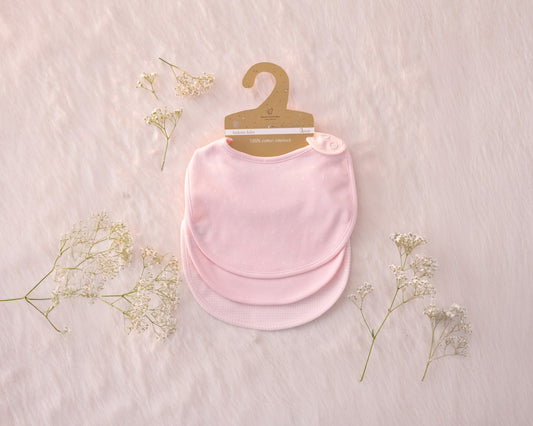 Rose Pink Bibs - Set of 3