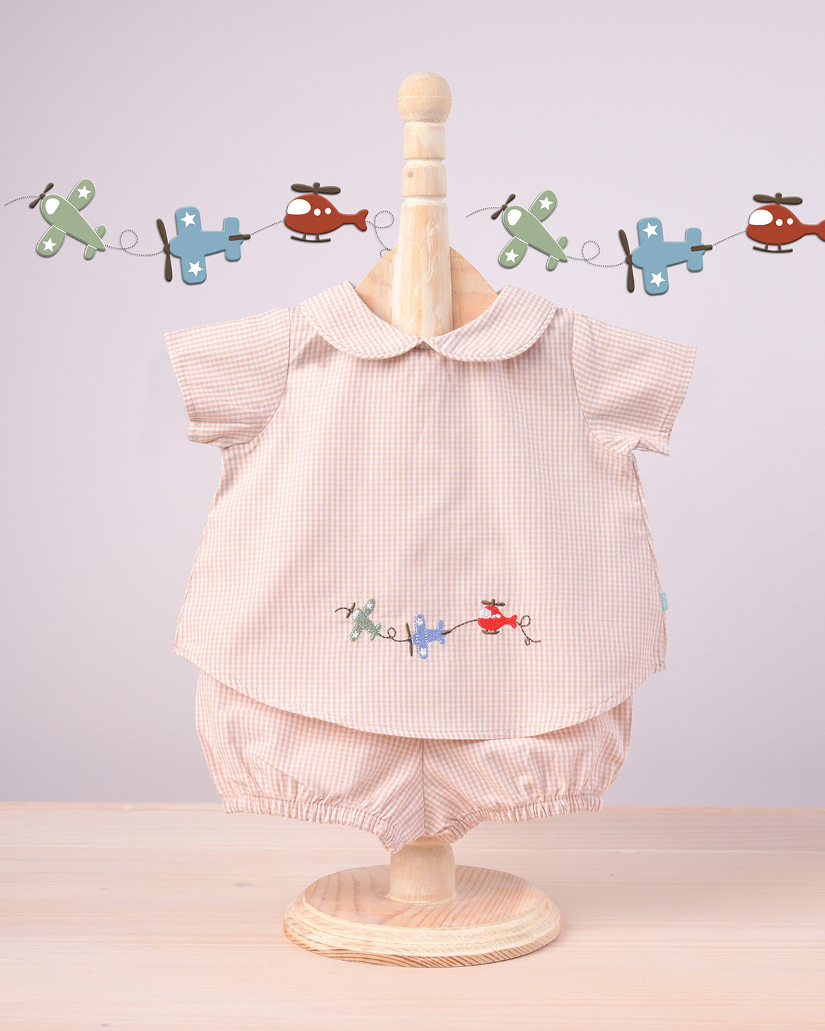 Vehicle - Sky Explorer Newborn Boy Shirt and Shorts Set