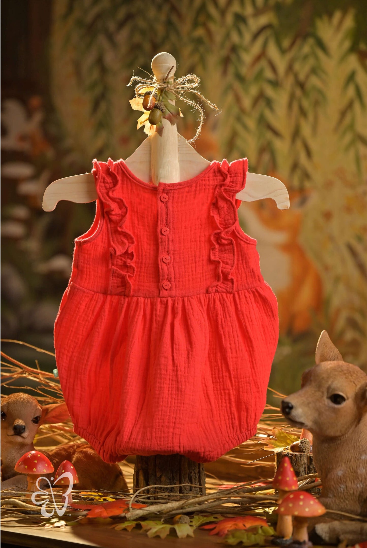Bamboo Cotton - Fawn's Glow Girls Romper