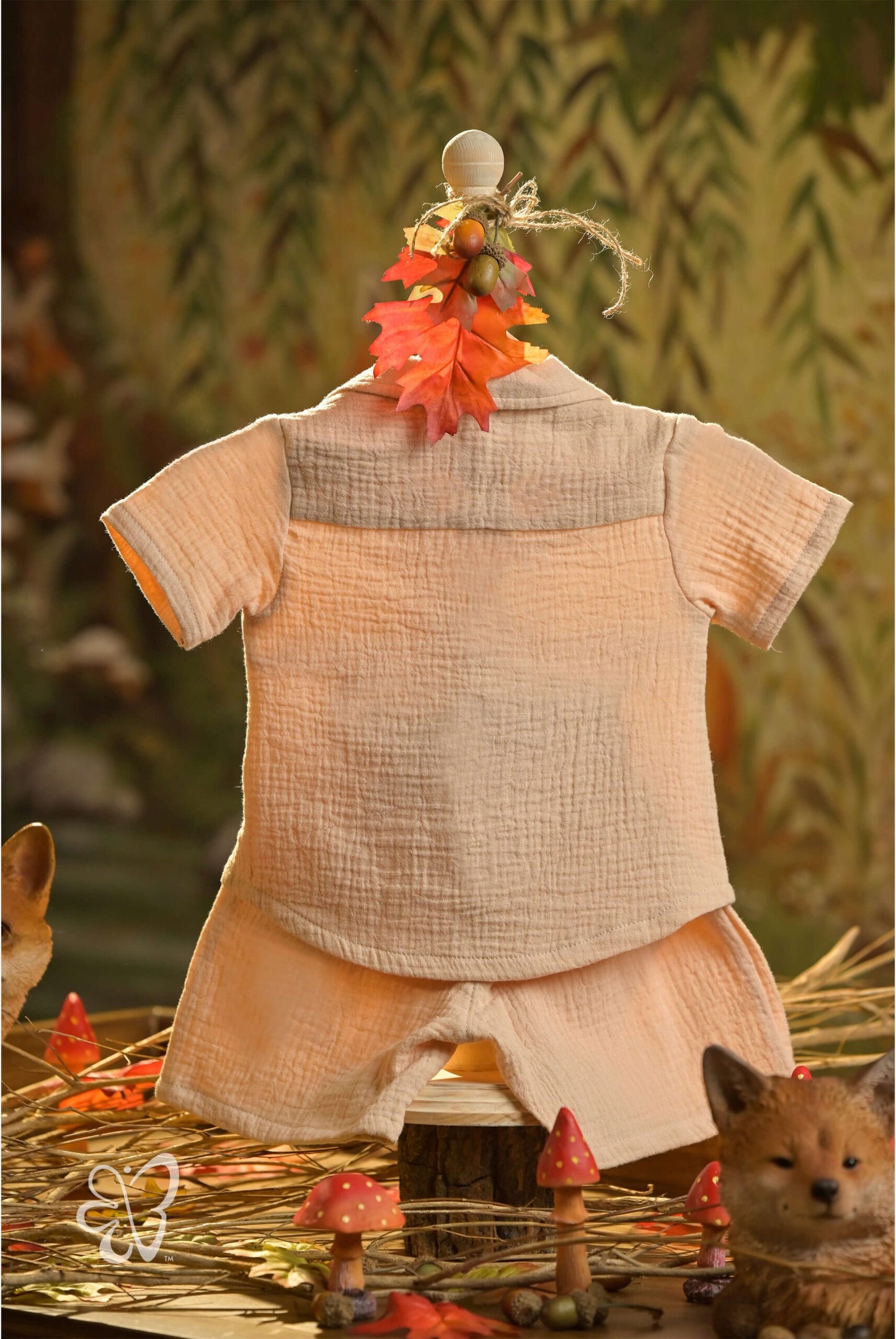 Bamboo Cotton - Forest Sprite Boys Shirt and Shorts Set