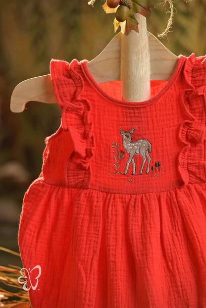 Bamboo Cotton - Fawn's Glow Girls Romper