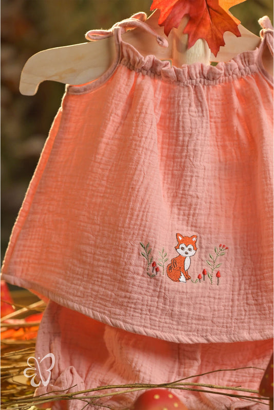 Bamboo Cotton - Meadow Whisper Girls Top and Bottom Set