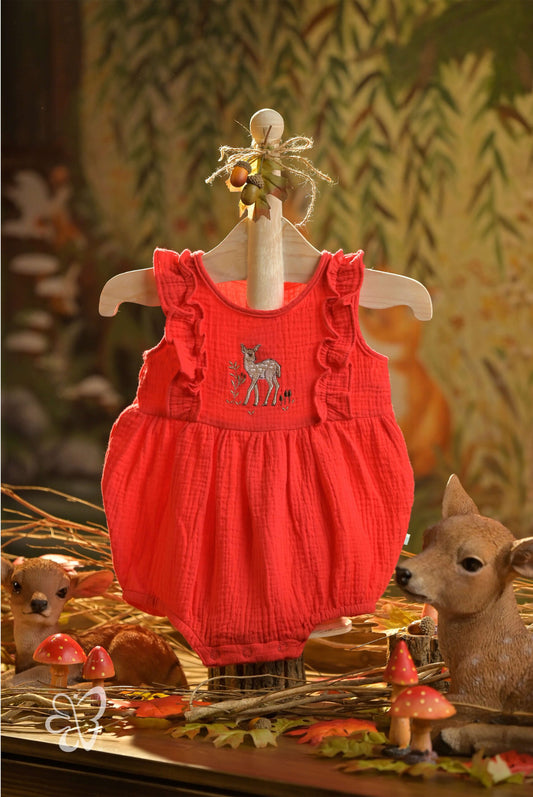Bamboo Cotton - Fawn's Glow Girls Romper
