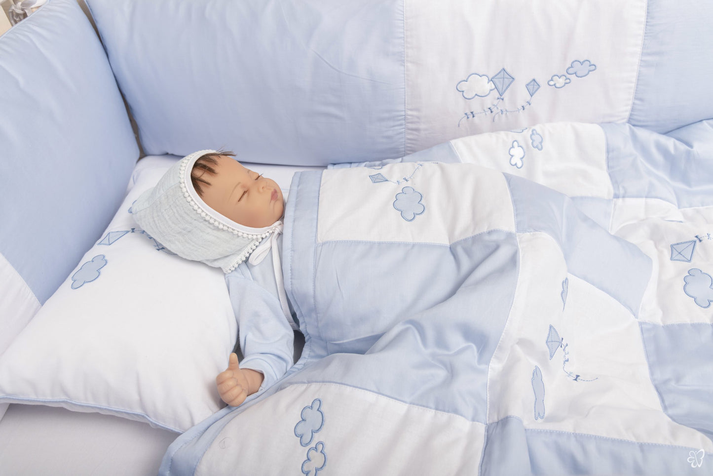 Cloudy Blue Swaddle